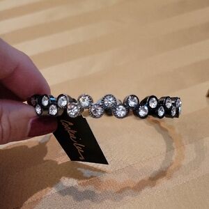 Black and Silver Crystal Bracelet